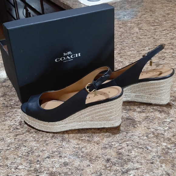 !Perfect Condition! Coach Wedges. - Picture 5 of 7